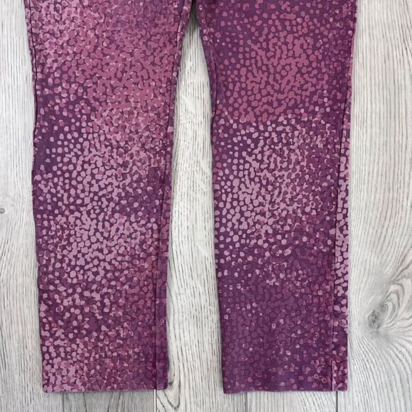 Soft Surroundings Women Size M Purple Speckled Ponte Pull On Straight Leg Pants - Picture 11 of 17